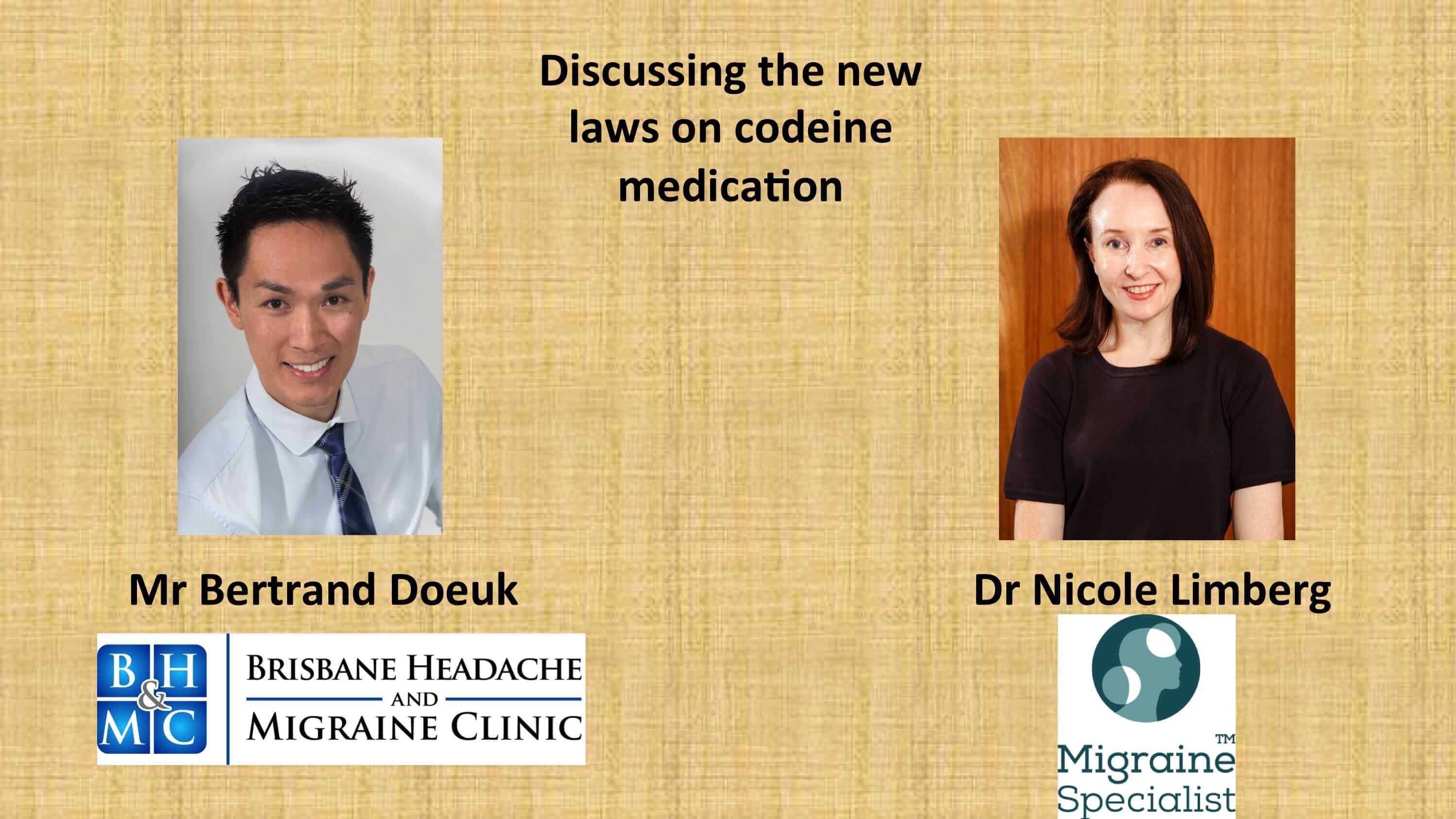 Migraine Health News – New Over-the-Counter Medication Laws. Dr Nicole Limberg and Bertrand Doeuk’s Discussion